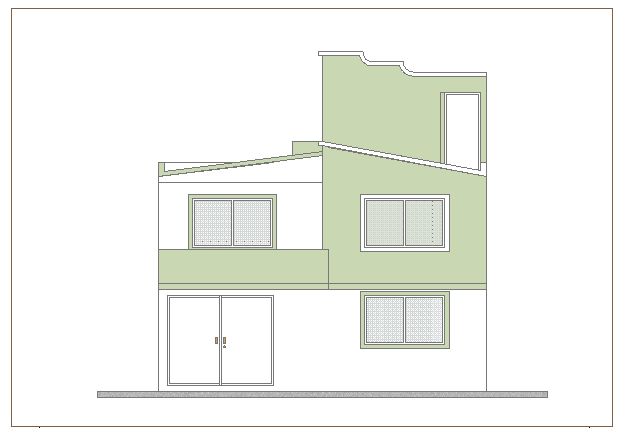 Fachada Frontal 
Proyecto San Vicente Chicoloapan Estado de México